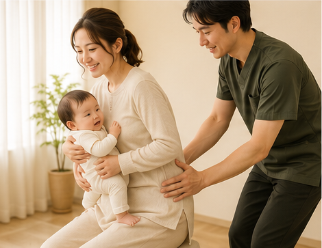 産後ケアの様子